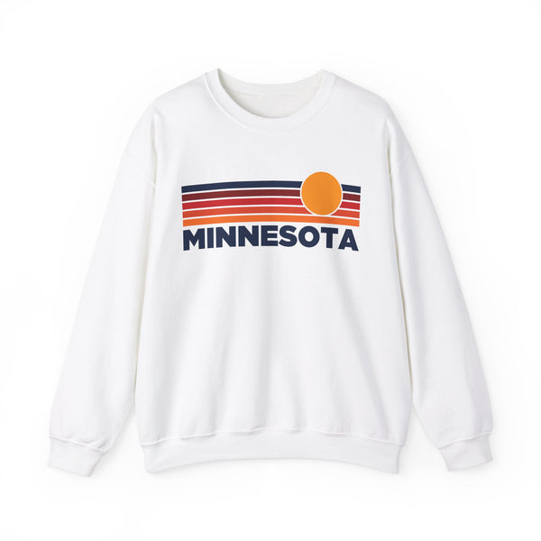 Minnesota Sweatshirt Retro Sun Unisex - Vintage Minnesota Inspired Warm Pullover Jumper