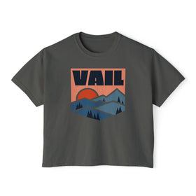 Buy pepper Women's Vail, Colorado Boxy Graphic Tee - Slightly Cropped