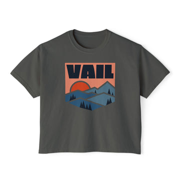 Buy pepper Women's Vail, Colorado Boxy Graphic Tee - Slightly Cropped