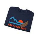 Salt Lake City, Utah Sweatshirt - Mountain Salt Lake City Crewneck Sweatshirt-19