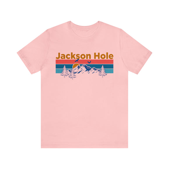 Jackson Hole, Wyoming Shirt - Mountain Sunset Unisex Jackson Hole T-Shirt