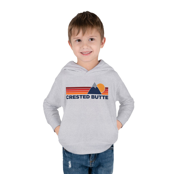 Crested Butte, Colorado Toddler Hoodie - Unisex Mountain Crested Butte Pullover Sweatshirt, Kids Hooded Jumper, Colorado Souvenir