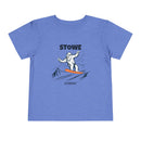 Stowe, Vermont Yeti Snowboard Toddler Tee-5