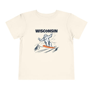 Wisconsin Yeti Snowboard Toddler Tee