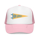 New Jersey Pennant Trucker Hat — Retro Flag Foam Cap-3