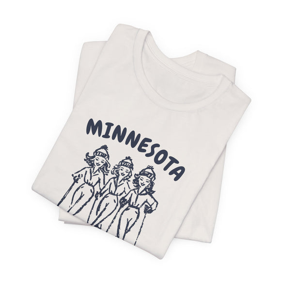 Minnesota Ski Babes T‑Shirt — Retro Skiing Graphic Tee