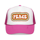 Kids Retro Peace Trucker Hat Boho - Youth Snapback Cap