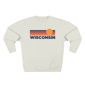 Premium Wisconsin Sun Graphic Sweatshirt