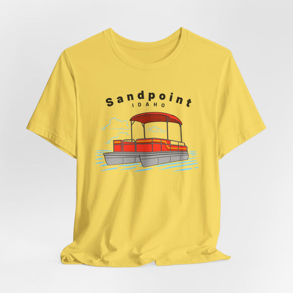 Sandpoint, Idaho T Shirt - Pontoon Boat Tee