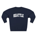 Premium Seattle, Washington Retro Graphic Sweatshirt-4