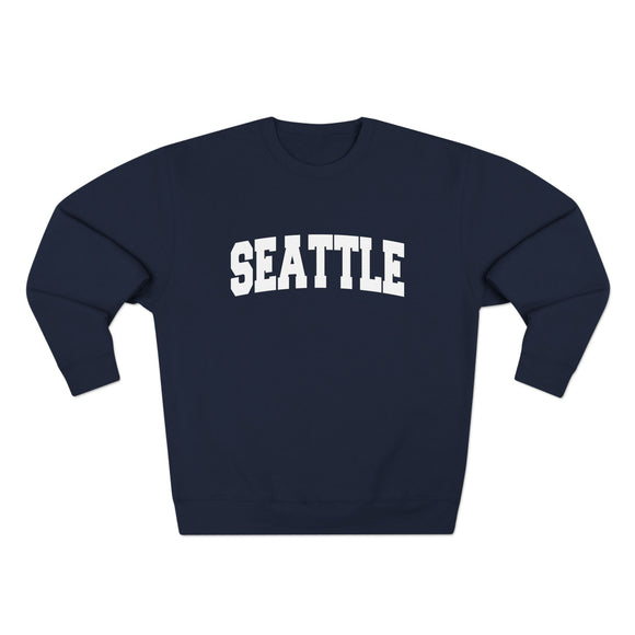 Premium Seattle, Washington Retro Graphic Sweatshirt