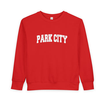 Buy red Park City, Utah Sweatshirt - Park City Toddler Crewneck Sweatshirt
