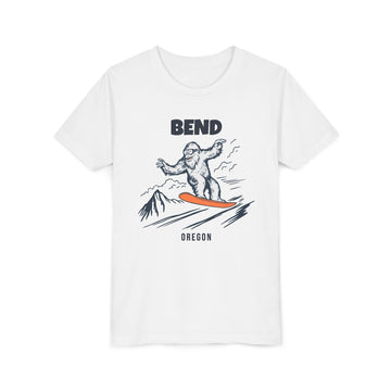 Bend, Oregon Yeti Snowboard Youth Tee - Kids Skiing Shirt - 0