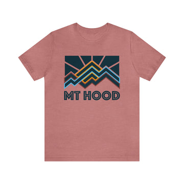Buy heather-mauve Mt Hood, Oregon T-Shirt - Retro Unisex Mt Hood Shirt
