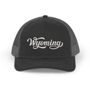 Wyoming Snapback Trucker Cap - Embroidered Wyoming Hat-1