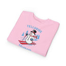 Telluride, Colorado Toddler Sweatshirt - Skiing Snowman Telluride Toddler Crewneck Sweatshirt-16