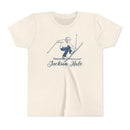 Jackson Hole, Wyoming Youth Vintage Snow Ski Graphic Tee - Kids Jackson Hole T Shirt-2