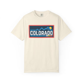 Colorado Graphic Tee, Comfort Colors Retro Mountain Unisex T shirt - 0