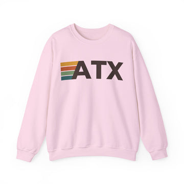 Buy light-pink Austin, Texas ATX Retro Stripe Sweatshirt