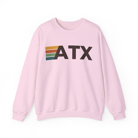 Austin, Texas ATX Retro Stripe Sweatshirt