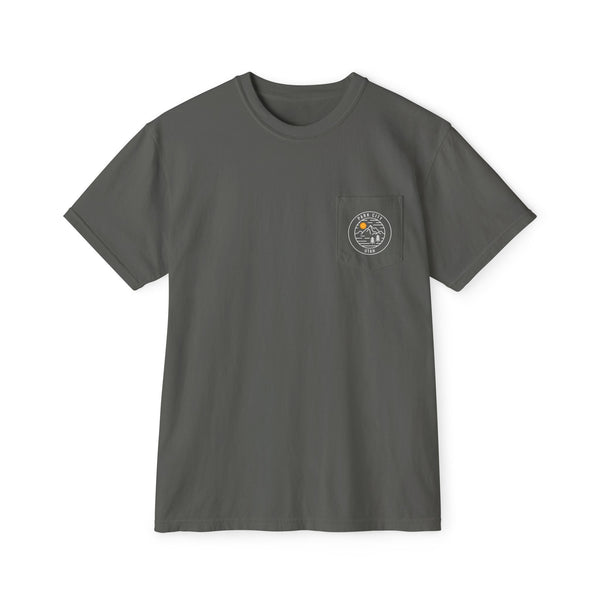 Park City, Utah Pocket Tee Shirt, Garment-Dyed Shirt, Mountain Graphic Tee, Comfort Colors