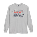 Big Sky, Montana Après-ski Long Sleeve Shirt - Mountain Retro Skiing-1