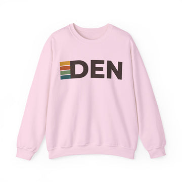 Buy light-pink Denver, Colorado DEN Retro Stripe Sweatshirt