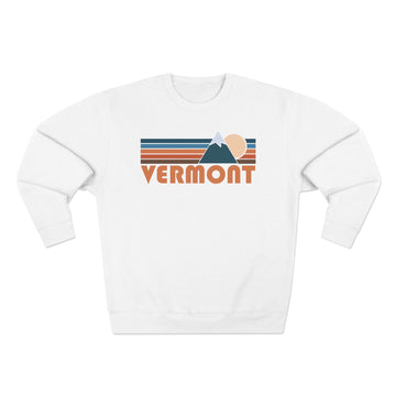 Buy white Premium Vermont Retro Mountain Graphic Sweatshirt
