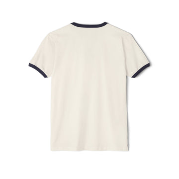 California Cotton Ringer Graphic Tee - Unisex California T Shirt, Vintage Style Tee, Men's/Women's Tee - 0
