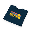 Mexico Toddler Sweatshirt - Retro Sun Mexico Toddler Crewneck Sweatshirt-17