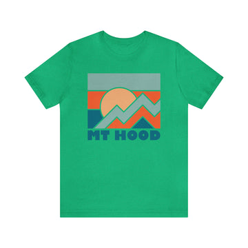 Buy heather-kelly Mount Hood, Oregon T-Shirt - Retro Unisex Mount Hood Shirt