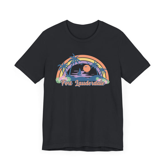 Fort Lauderdale, Florida T-Shirt - Retro Beach Unisex Fort Lauderdale Shirt