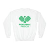 Frisco, Texas Youth Sweatshirt - Pickleball Unisex Kid's Frisco Crewneck Sweatshirt