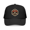 Kids Hike Trucker Hat - Youth Snapback Cap on white background