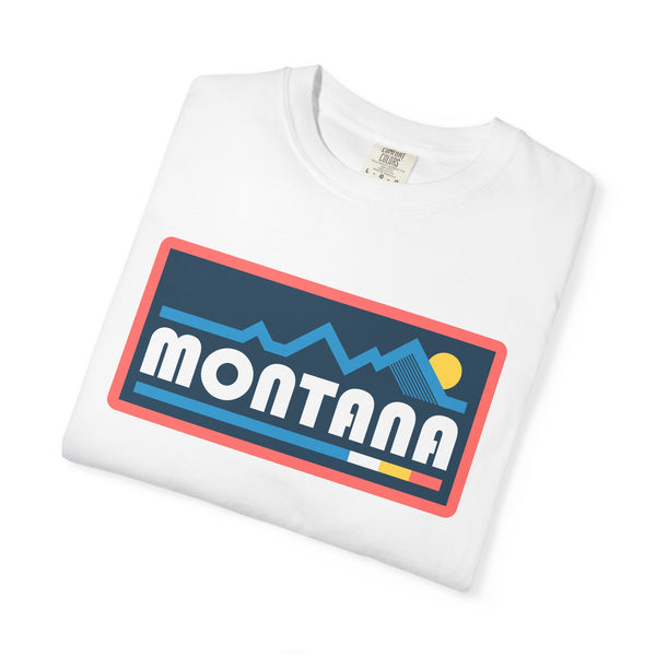 Montana Graphic Tee, Comfort Colors Retro Mountain Unisex T shirt