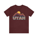 Utah T Shirt Retro Mountain - Unisex Utah Shirt-7