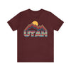 Utah T Shirt Retro Mountain - Unisex Utah Shirt