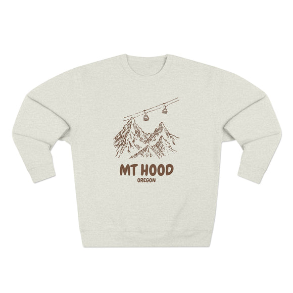 Premium Mt Hood, Oregon Gondola Ski Mountain Sweatshirt