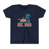 Del Mar, California Youth Shirt - Retro Palm Tree Del Mar Kid's T-Shirt