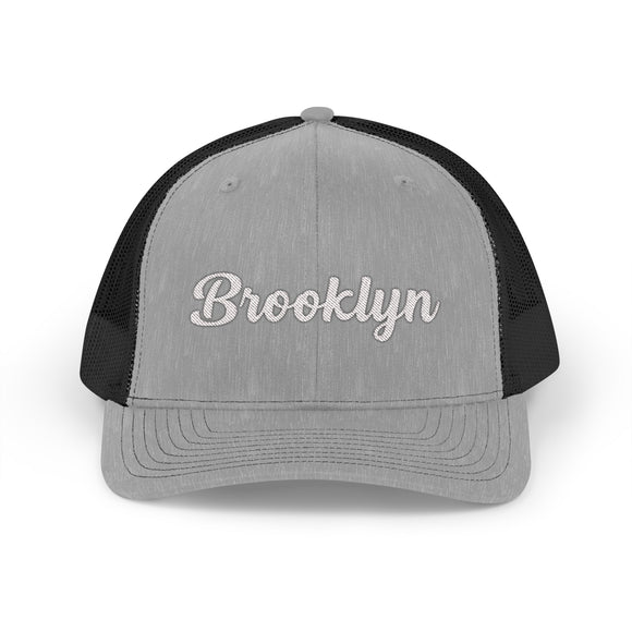 Brooklyn, New York Snapback Trucker Cap - Embroidered Brooklyn Hat