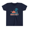 Monterey, California Youth Shirt - Retro Palm Tree Monterey Kid's T-Shirt