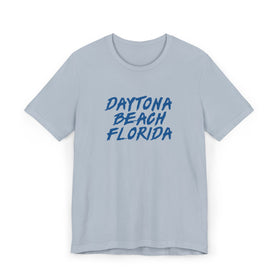 Buy light-blue Daytona Beach T-Shirt | 100% Cotton Retro Florida Tee