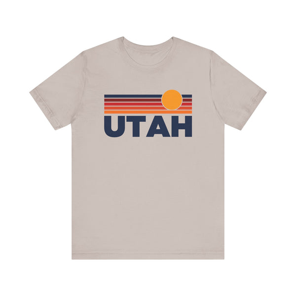 Utah T-Shirt Retro Sun Ombre Unisex Tee, Vintage Utah Tee, Mountain Sun Tee, Utah Souvenir Shirt