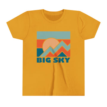 Big Sky, Montana Youth T-Shirt - Kids Big Sky Shirt - 0