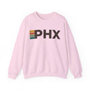 Phoenix, Arizona PHX Retro Stripe Sweatshirt-5