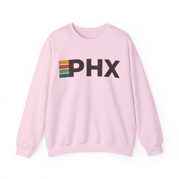 Buy light-pink Phoenix, Arizona PHX Retro Stripe Sweatshirt