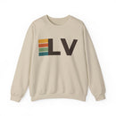Las Vegas, Nevada LV Retro Stripe Sweatshirt-2