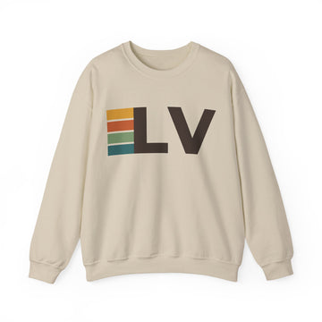 Las Vegas, Nevada LV Retro Stripe Sweatshirt - 0