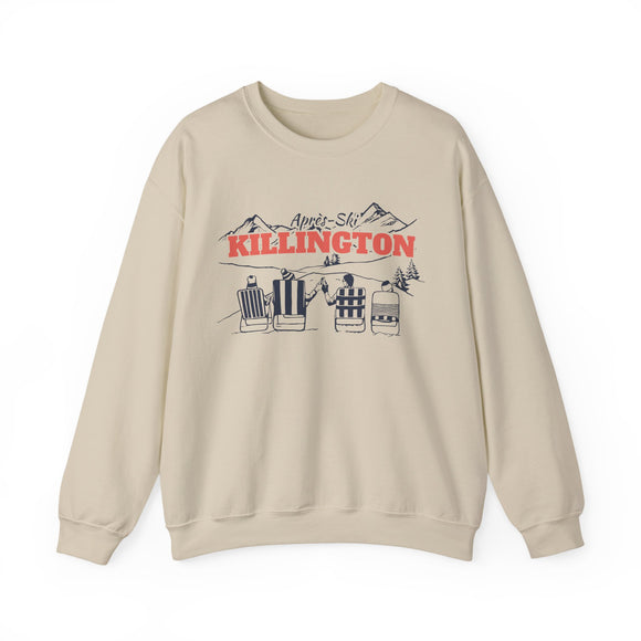 Killington, Vermont Sweatshirt Après-Ski Crewneck - Mountain Ski Lodge Design