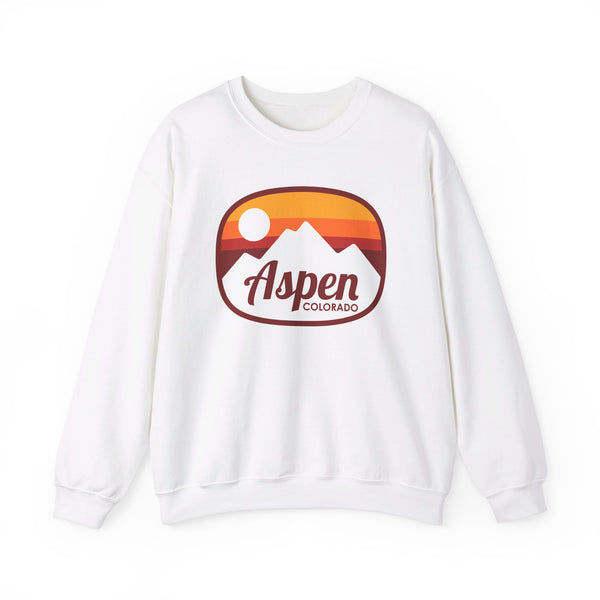 Aspen, Colorado Sweatshirt - Unisex Retro Ombre Crewneck Aspen Sweatshirt